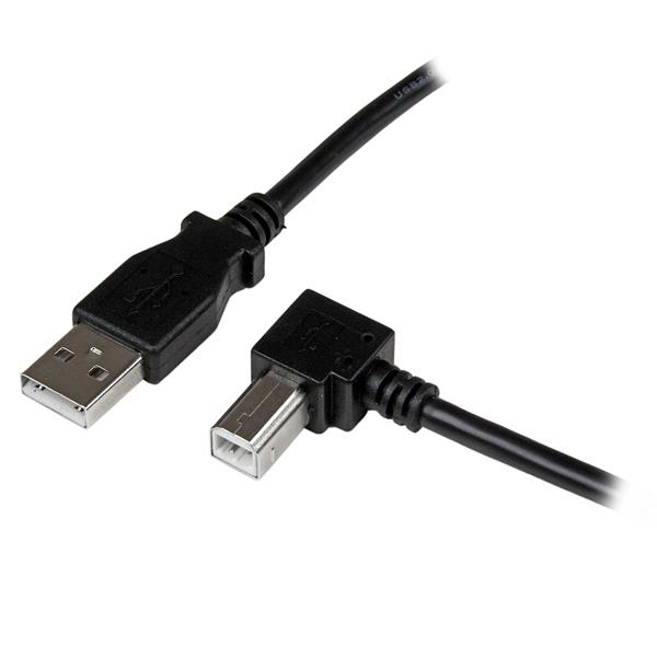 Image of StarTech.com 3m USB 2.0 A to Right Angle B Cable - M/M