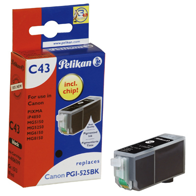 Image of Pelikan 4106599/C43 Ink cartridge black pigmented, 384 pages...