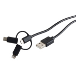 shiverpeaks 14-15035 - 2 m - USB A - USB 2.0 - 480 Mbit/s - Black