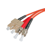 Cablenet 3m OM1 62.5/125 ST-SC Duplex Orange LSOH Fibre Patch Lead