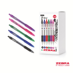 Zebra Z-Grip Retractable Ballpoint Pen Assorted Ink 50 Pack