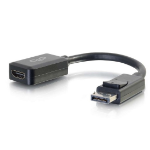 C2G 8in DisplayPortâ„¢ Male to HDMI Female Adapter Converter - Black