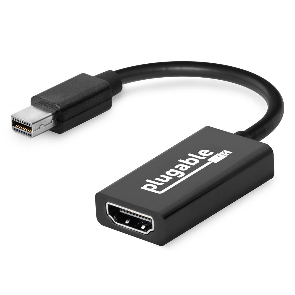 Photos - Cable (video, audio, USB) Plugable Technologies MDP-HDMI video cable adapter Mini DisplayPort Bl