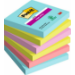 Post-It 7100263206 zelfklevend notitiepapier Vierkant Blauw, Groen, Roze 90 vel Zelfplakkend