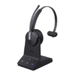 Yealink WH64 Mono UC DECT Wireless Headset, DECT & Bluetooth Wireless Technology, 3-Mic Noise Cancellation, UC Certified,  Charging Stands