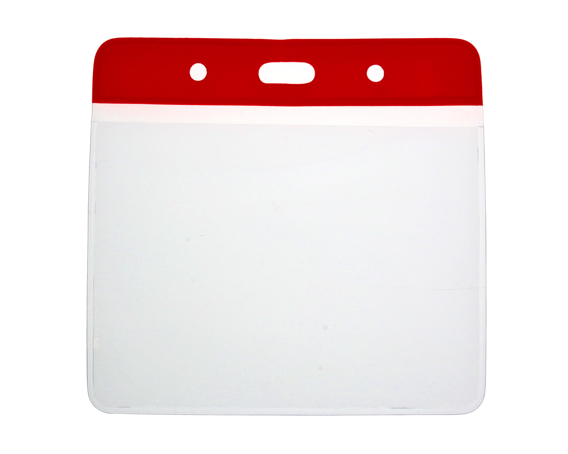 Image of Digital ID Vinyl Red Top Card Holders - 102x83mm (Pack of 100)