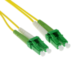 ACT 3 meter LSZH Singlemode 9/125 OS2 glasvezel patchkabel duplex met LC/APC8 connectoren