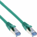 InLine Patch Cable S/FTP PiMF Cat.6A halogen free 500MHz green 0.5m