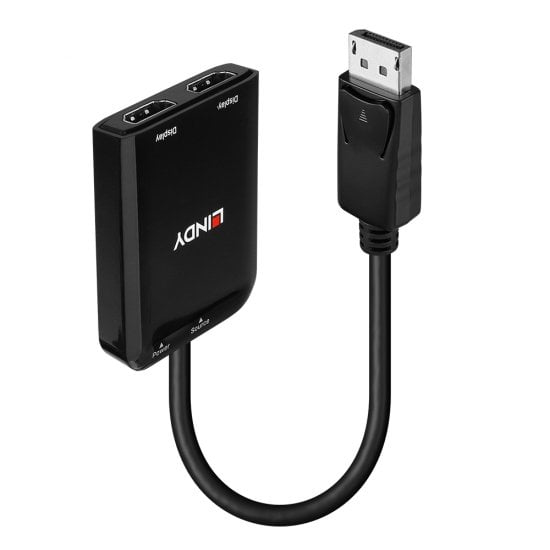Image of Lindy 38433 video cable adapter DisplayPort 2 x HDMI