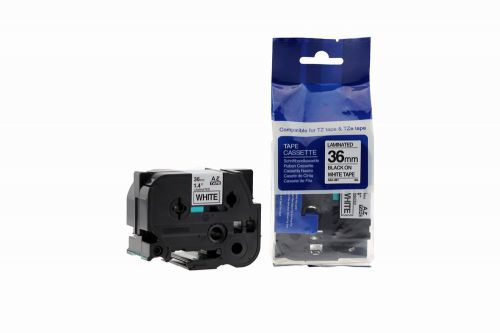 CTS Compatible Brother P-Touch TZe-261 Black on White also for TZ-261 Label Cassette