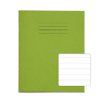 Rhino 8 x 6.5 Exercise Book 48 Page Light Green F15 (Pack of 100)