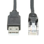Tripp Lite U009-015-RJ45-X USB-A to RJ45 Rollover Console Cable (M/M) - Cisco Compatible, 250 Kbps, 15 ft. (4.57 m), Black