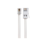 Maplin RJ11 Connector to BT Plug (BT- 431A) Telephone Modem Lead 3m White