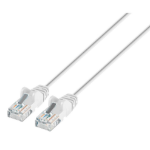 Intellinet IEC-C6A-WT-5-SLIM networking cable White 59.1" (1.5 m) Cat6a U/UTP (UTP)