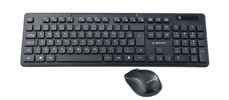 Image of Gembird KBS-WCH-03-DE keyboard Mouse included RF Wireless QWERTZ...