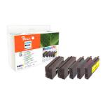 Peach PI300-729 inktcartridge 5 stuk(s) Compatibel Hoog (XL) rendement Zwart, Cyaan, Magenta, Geel