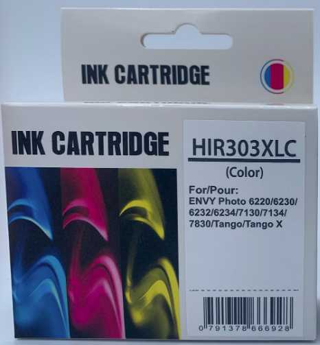 Refilled HP 303XL Colour Ink Cartridge