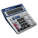 Victor Technology 6700 calculator Desktop Display Blue, Stainless steel