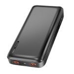 LogiLink Mobile Power Bank, LiPo, 20.000 mAh, PD 20W & QC 3.0, black