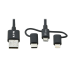 Tripp Lite M101-006-LMC-BK USB cable USB 2.0 72" (1.83 m) USB A Micro-USB B Black