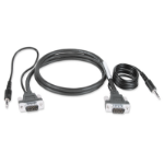 Extron 26-566-03 video cable adapter 3.6 m VGA (D-Sub) + 3.5mm Black