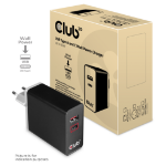 CLUB3D USB Type A and C Dual Power Charger up to 60W