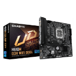 GIGABYTE H610M D3H WIFI DDR4 Motherboard - Supports 14th Gen. Intel Core CPUs, 6+1+1 phases VRM, up to 3200MHz DDR4, 2xPCIe 3.0 M.2, WIFI 5, 1GbE LAN, USB 3.2 Gen 1