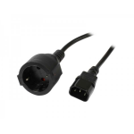 Synergy 21 S215399 power cable Black 1.8 m C14 coupler CEE7/7