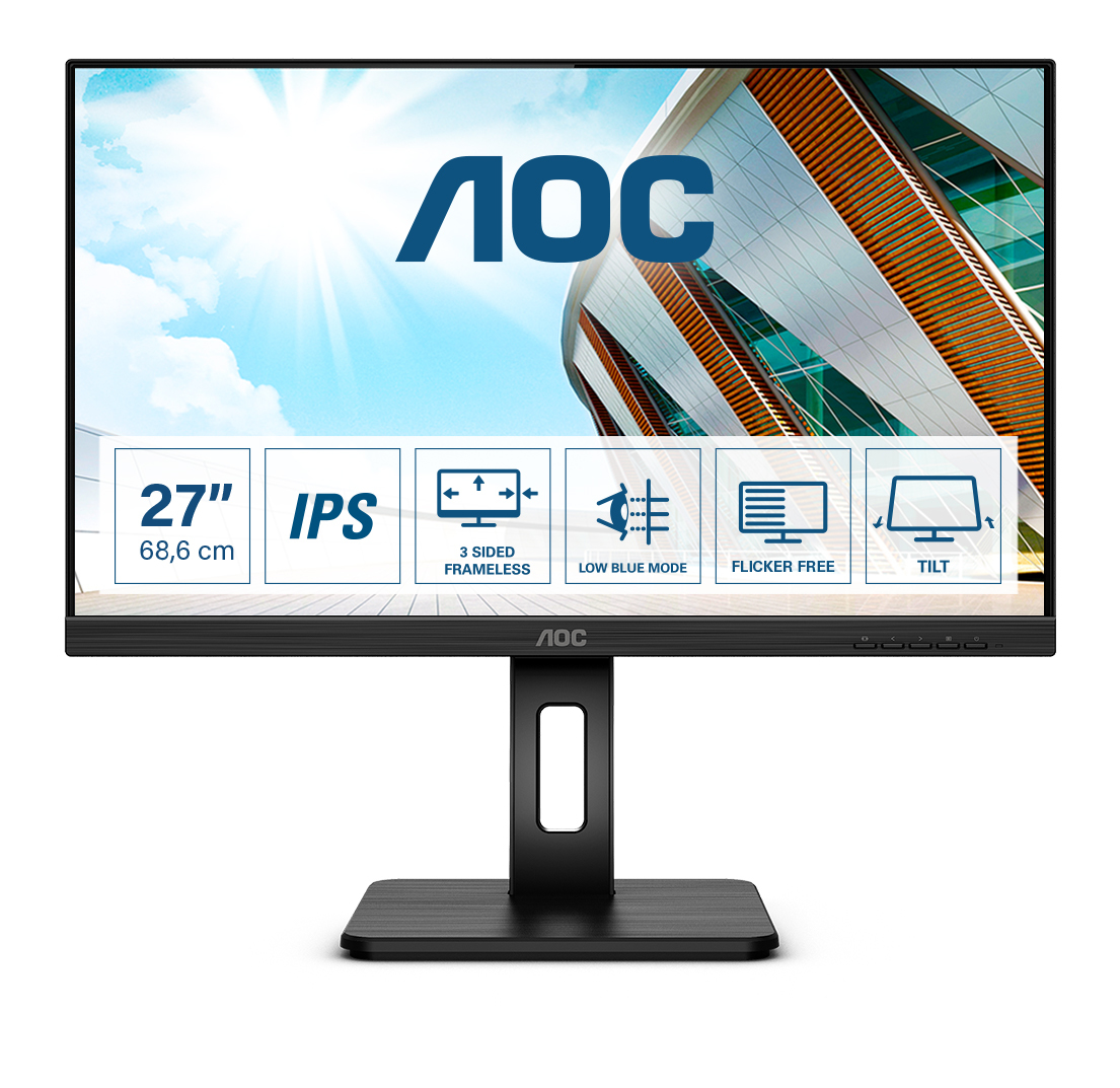 Image of AOC P2 Q27P2Q LED display 68.6 cm (27") 2560 x 1440 pixels Quad HD...