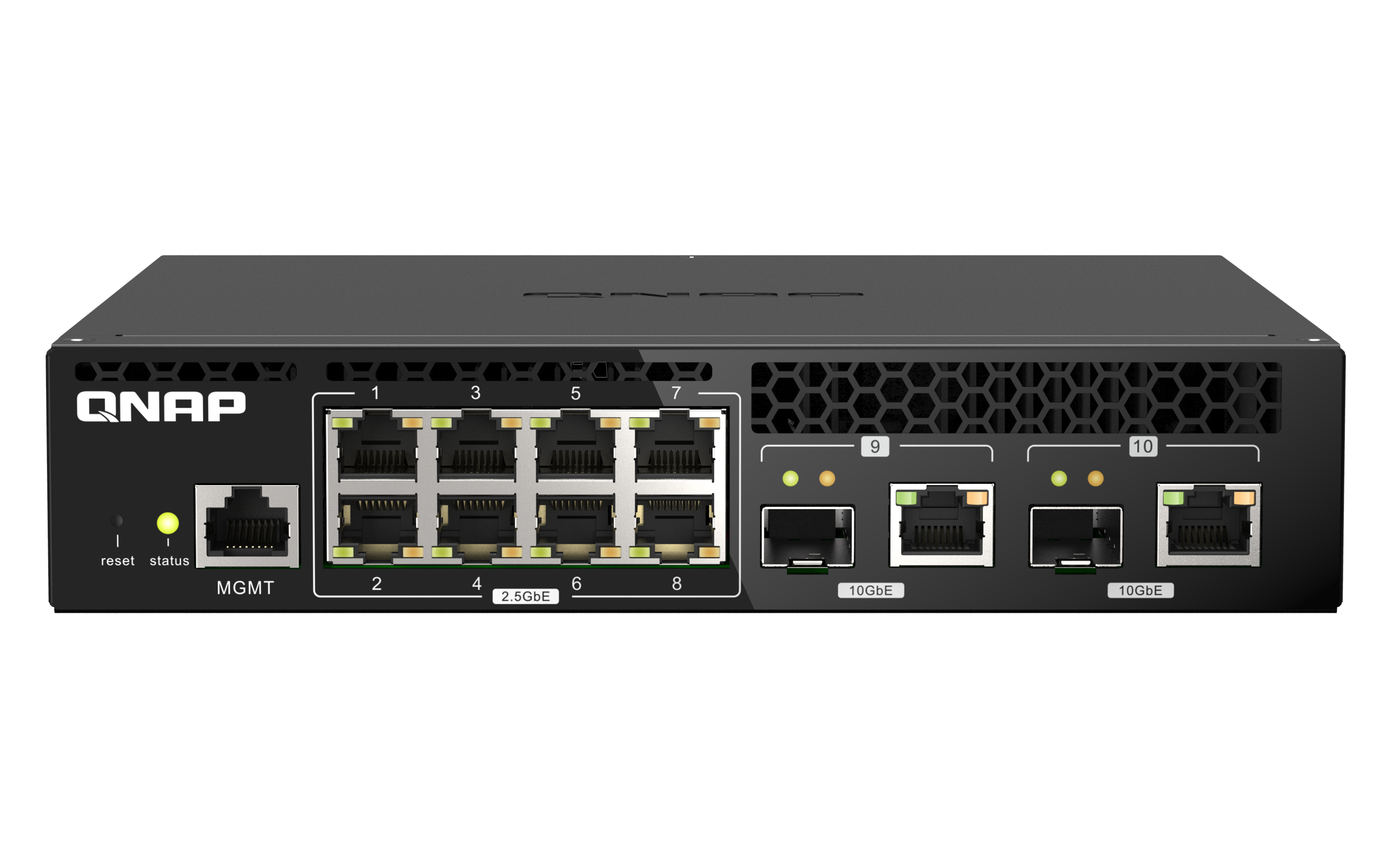 Image of QNAP QSW-M2108R-2C network switch Managed L2 2.5G Ethernet...