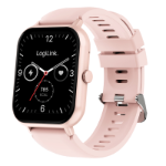 LogiLink Smartwatch "Edge", 1.83" Screen, IP68 waterproof, pink