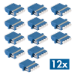 LogiLink Fiber Adapter LC Quad, 12 pieces, with flange, blue