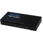 Accell UltraAV Mini 1x4 HDMI Audio/Video Splitter 4x HDMI