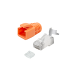 LogiLink Modular plug RJ45 Cat.6A STP, pass through, 10-pack