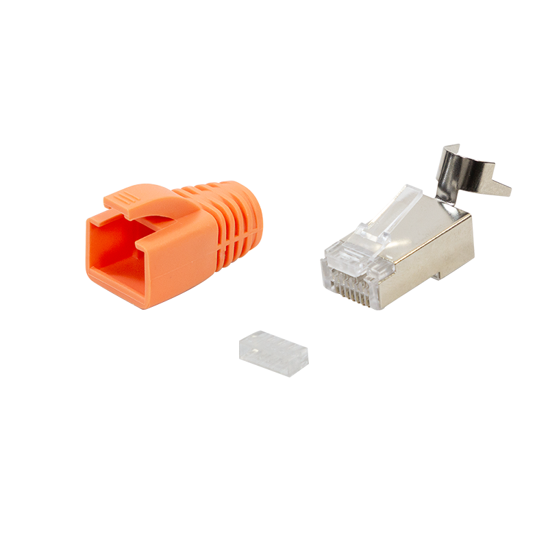 LogiLink Modular Plug RJ45 Cat.6A STP. Pass through. 10-pack