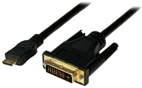 Microconnect HDCPDVIDD video cable adapter 1 m HDMI Type C (Mini) DVI-D Black