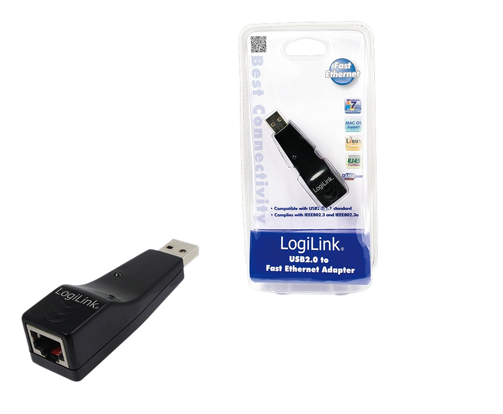 Image of LogiLink Fast Ethernet USB 2.0 Adapter 100 Mbit/s