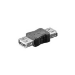 Microconnect USB 2.0 A-A F-F USB A Black