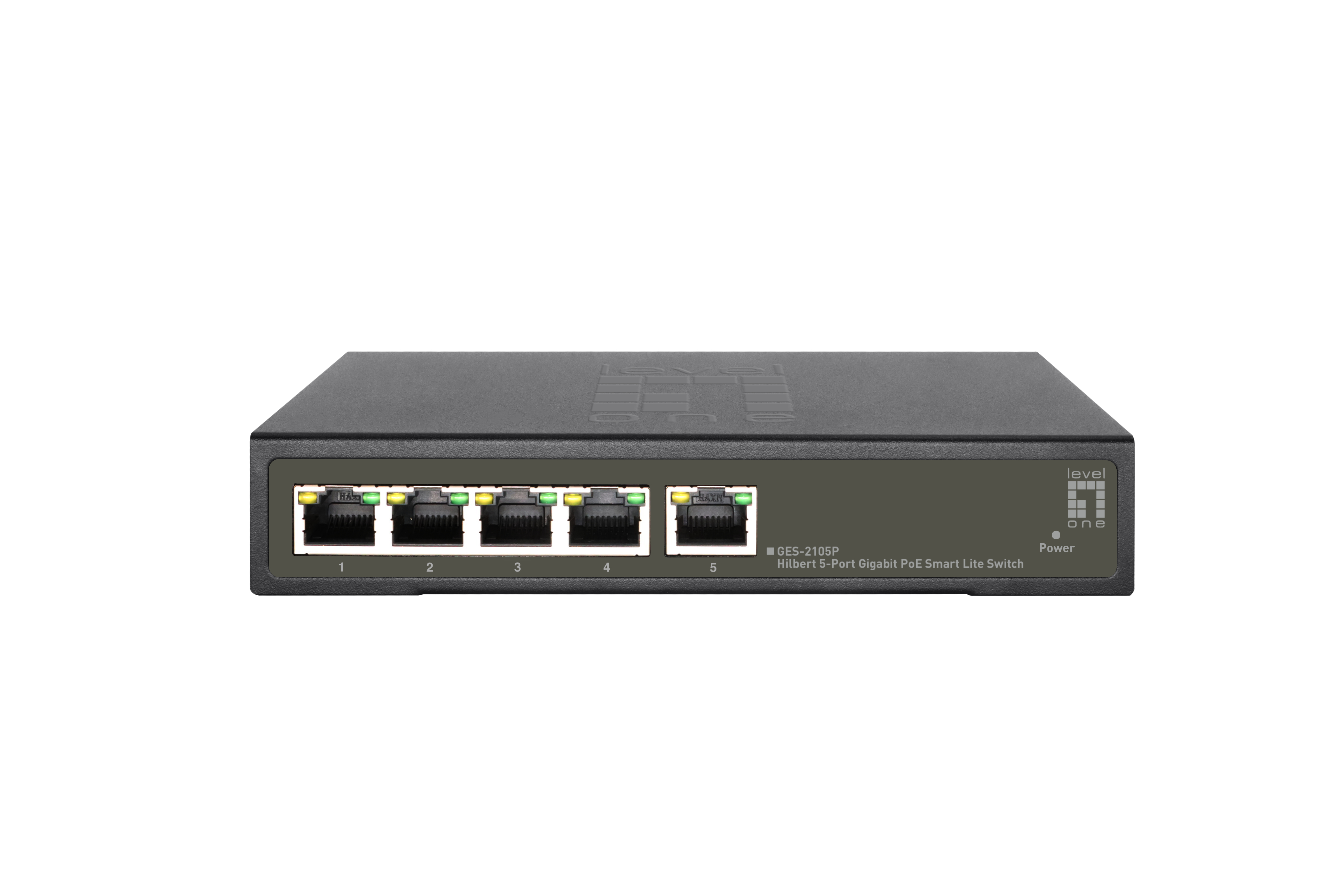 Image of LevelOne Hilbert 5-Port Gigabit PoE Smart Lite Switch, 802.3at/af...