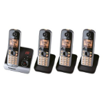 Panasonic KX-TG6724 DECT telephone Caller ID Black