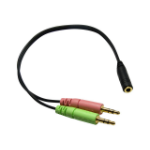 Andrea Communications C-200 audio cable 3.5mm Black, Green, Pink