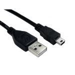 Cables Direct 99CDL2-0623 USB cable 3 m USB 2.0 USB A Mini-USB B Black