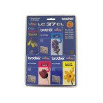 Brother LC37CL3PK ink cartridge 3 pc(s) Original Cyan, Magenta, Yellow