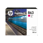 HP 863 500 ml inktcartridge voor PageWide XL, magenta
