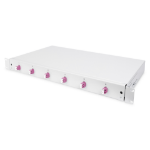 Digitus FO splice box, 1U, part. equipped, 6x LC DX, OM4