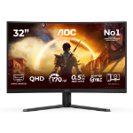 AOC G4 Gaming Moniteur C32G42ZE computer monitor 80 cm (31.5") 2560 x 1440 pixels Quad HD LED Black, Red