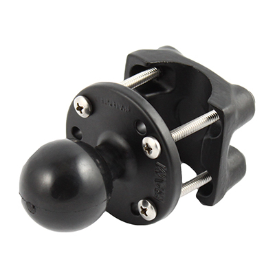 Image of RAM Mounts Half Rail Clamp Ball Base for 1"-1.25" Rails