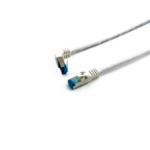 LevelOne Equip 605801 Cat.6A S/FTP Patch Cable; Angeld to Straight ; 2.0m; White