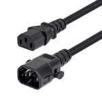 StarTech.com C14LC1318G10ABK10FT power cable Black 118.1" (3 m) C14 coupler C13 coupler