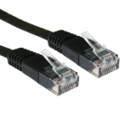 Cables Direct RJFLAT-03K networking cable Black 3 m Cat5e U/UTP (UTP)